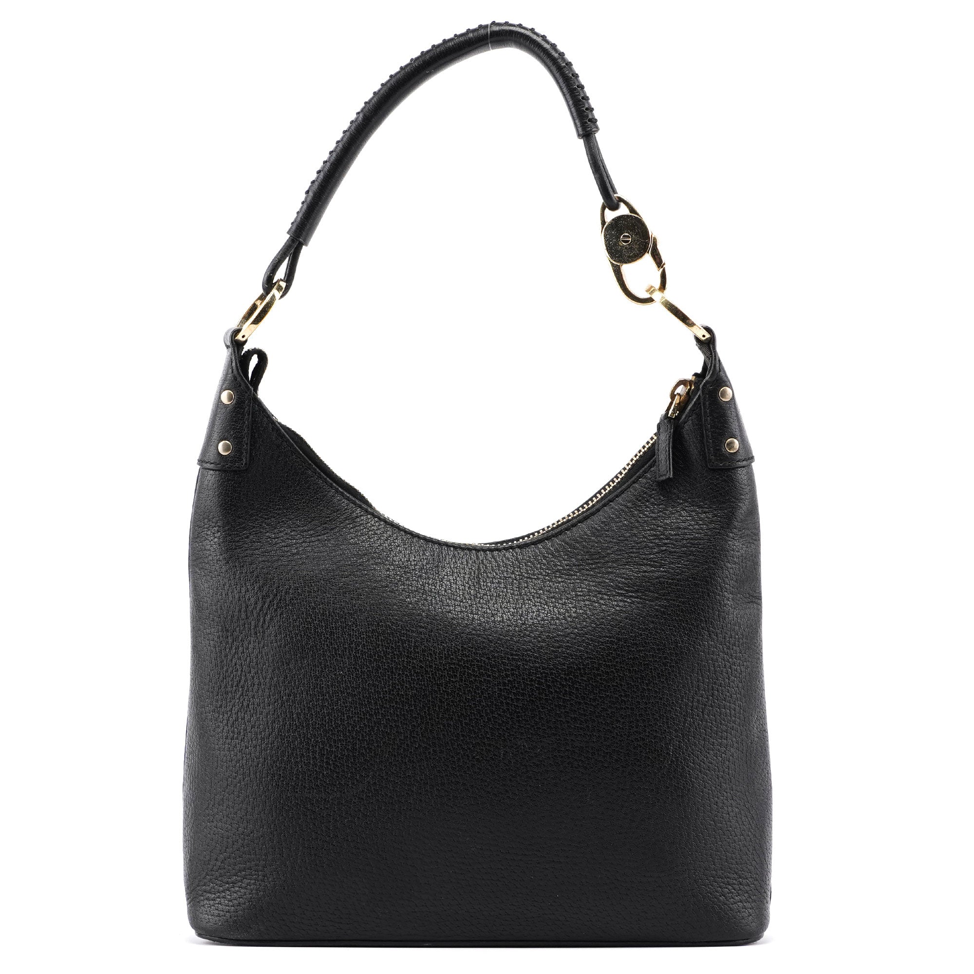 Gucci 115003 Black Leather Hobo Shoulder Bag