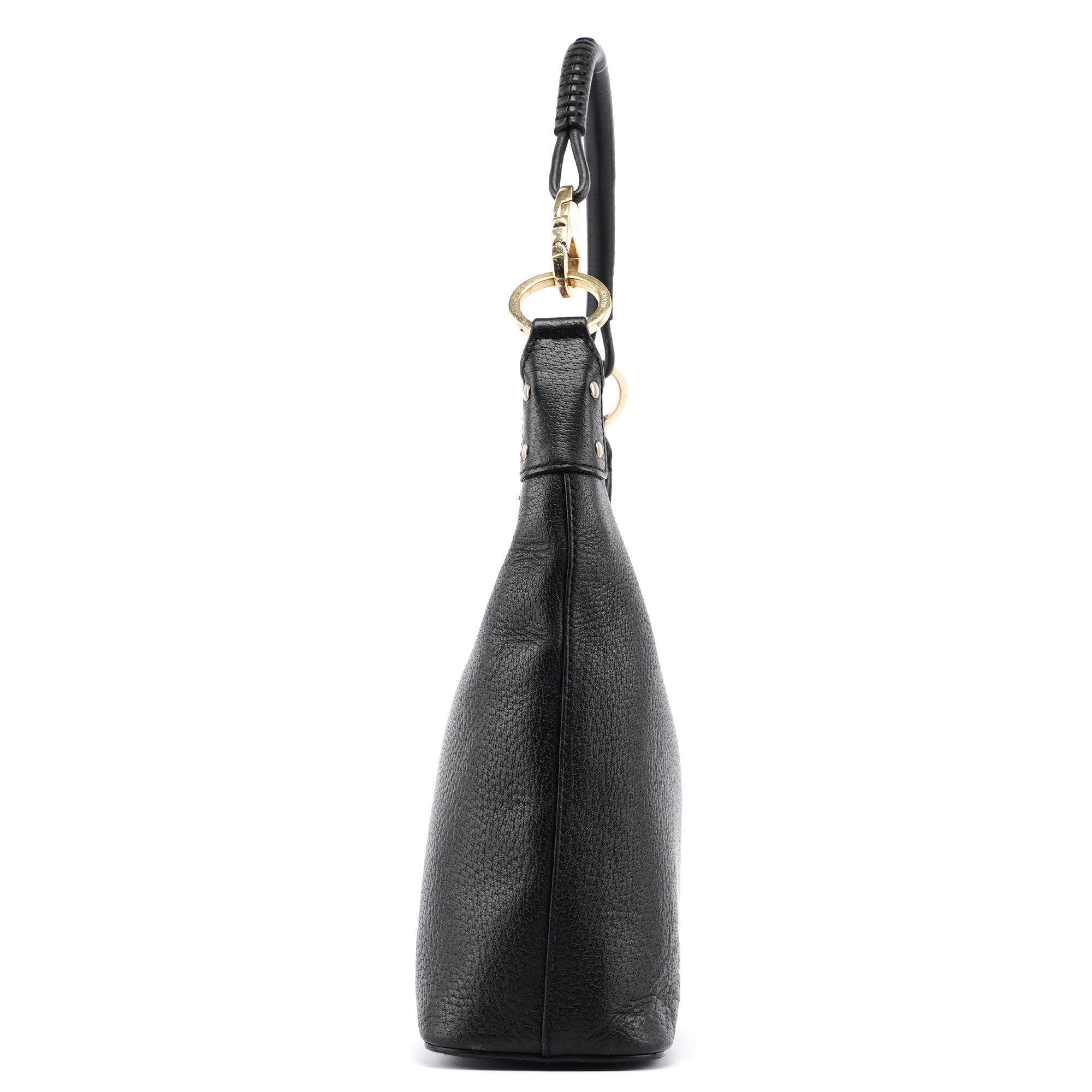 Gucci 115003 Black Leather Hobo Shoulder Bag