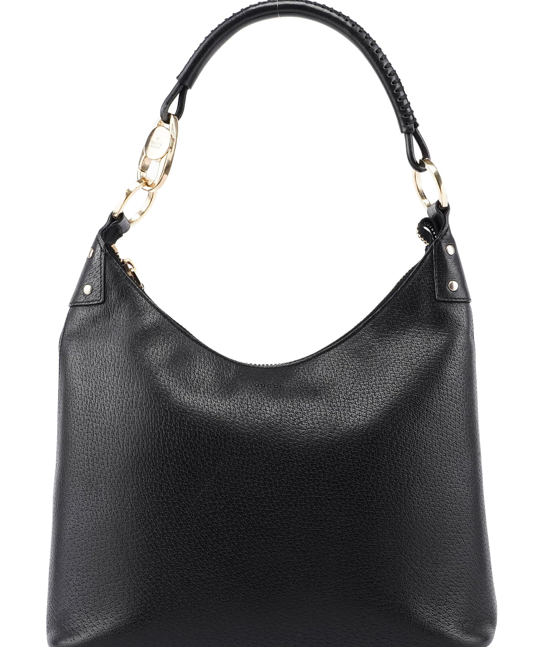 Gucci 115003 Black Leather Shoulder Bag