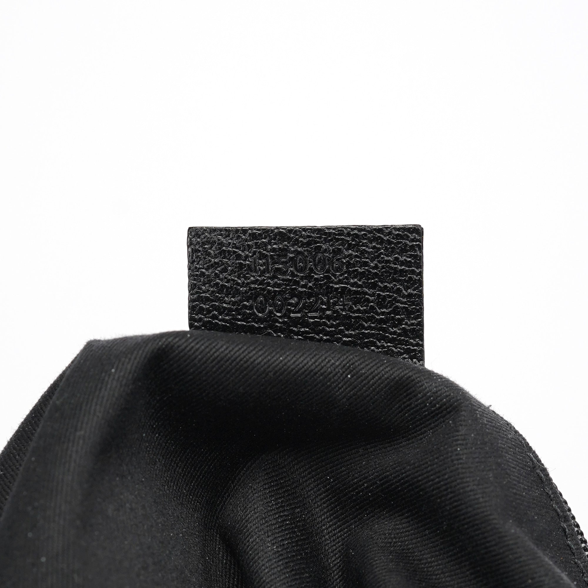 Gucci 115006 Black GG Round Shoulder Bag