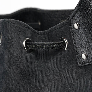 Gucci 115006 Black GG Round Shoulder Bag