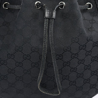 Gucci 115006 Black GG Round Shoulder Bag
