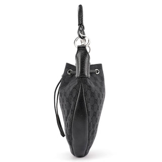 Gucci 115006 Black GG Round Shoulder Bag