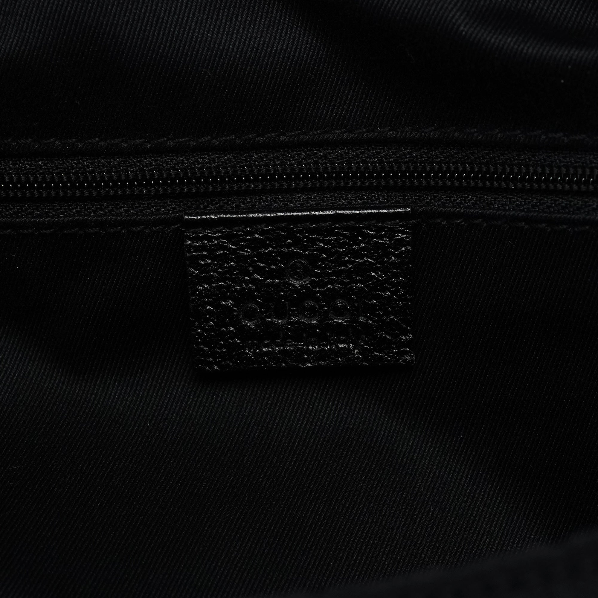 Gucci 115016 Tote Bag aus schwarzem GG Canvas