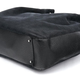 Gucci 115016 Black GG Leather Tote Bag