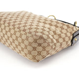 Gucci 115867 Beige GG Horsebit Shoulder Bag