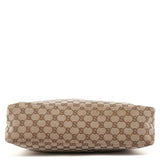 Gucci 115867 Beige GG Horsebit Shoulder Bag