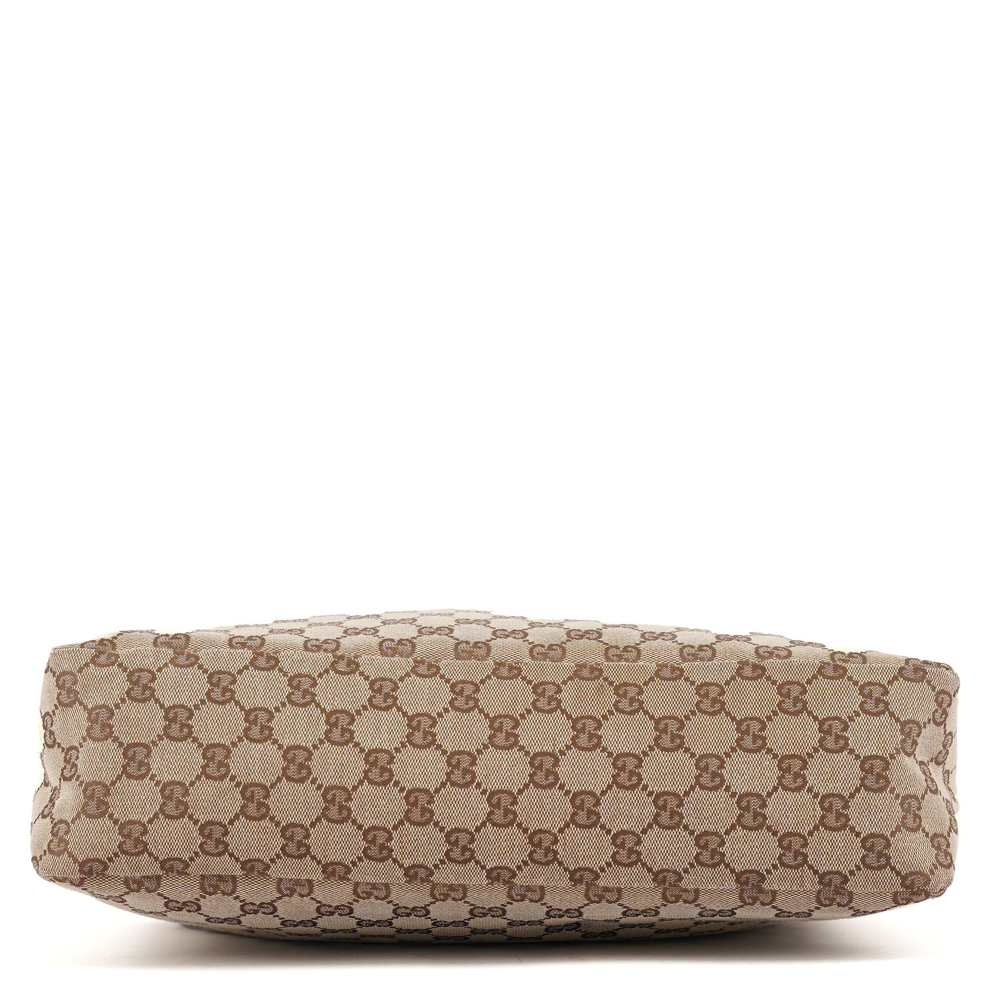Gucci 115867 Beige GG Horsebit Shoulder Bag