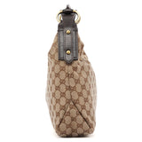 Gucci 115867 Beige GG Horsebit Shoulder Bag
