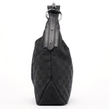 Gucci 115867 Black GG Horsebit Shoulder Bag