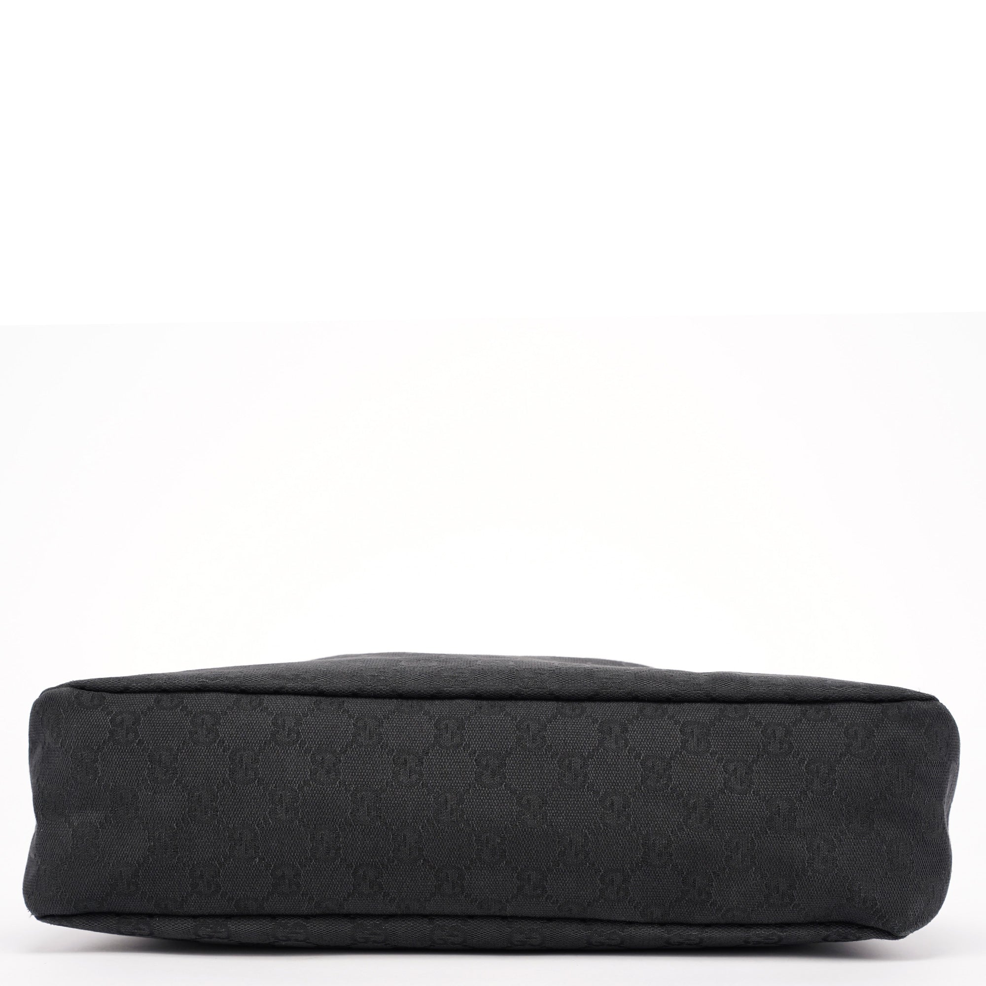 Gucci 115867 Black GG Horsebit Shoulder Bag