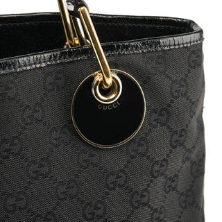 Gucci 120837 Black GG Canvas Tote Bag
