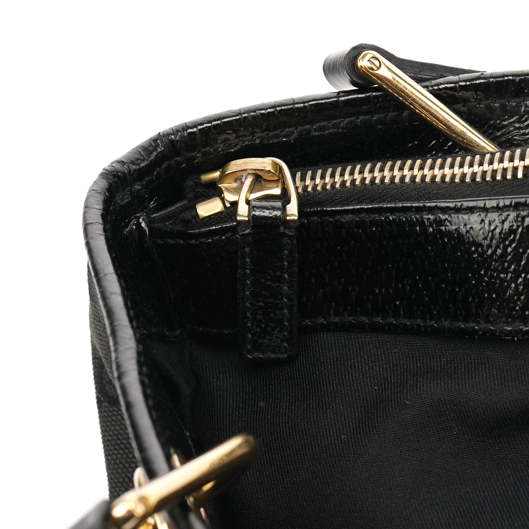Gucci 120837 Black GG Canvas Tote Bag