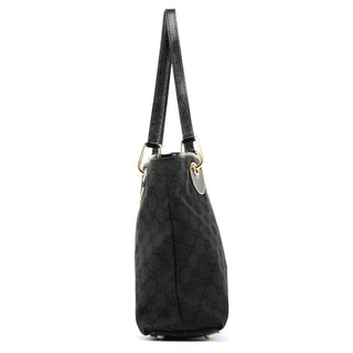 Gucci 120837 Black GG Canvas Tote Bag