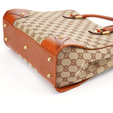 Gucci 120895 Beige Brown GG Tote Bag
