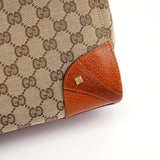 Gucci 120895 Beige Brown GG Tote Bag