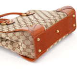Gucci 120895 Beige Brown GG Tote Bag