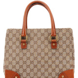 Gucci 120895 Beige Brown GG Tote Bag