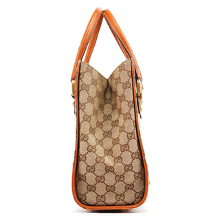 Gucci 120895 Beige Light Brown GG Canvas Tote Bag