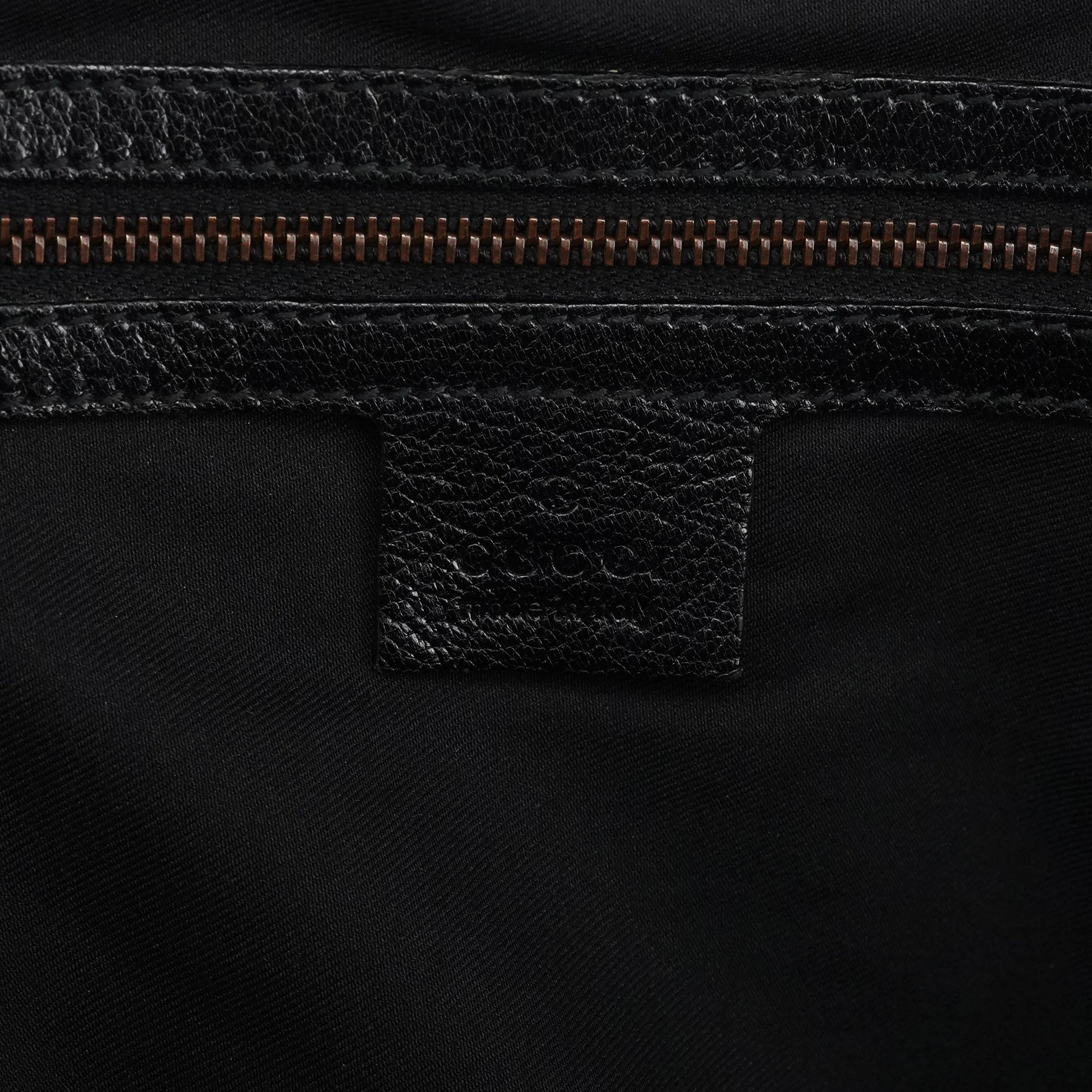 Gucci 124 293 Schultertasche mit Bamboo-Henkeln aus schwarzem Leder