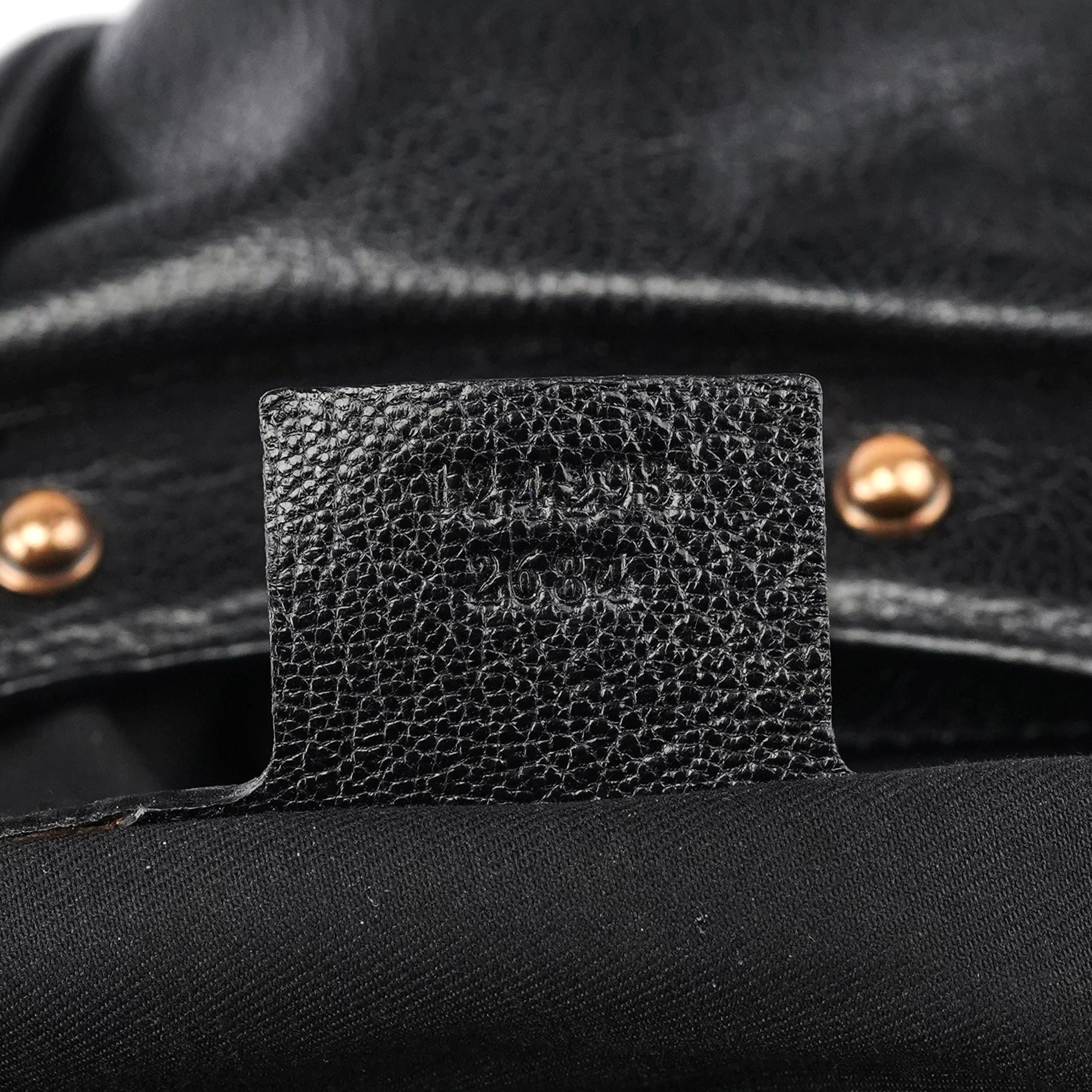 Gucci 124 293 Schultertasche mit Bamboo-Henkeln aus schwarzem Leder