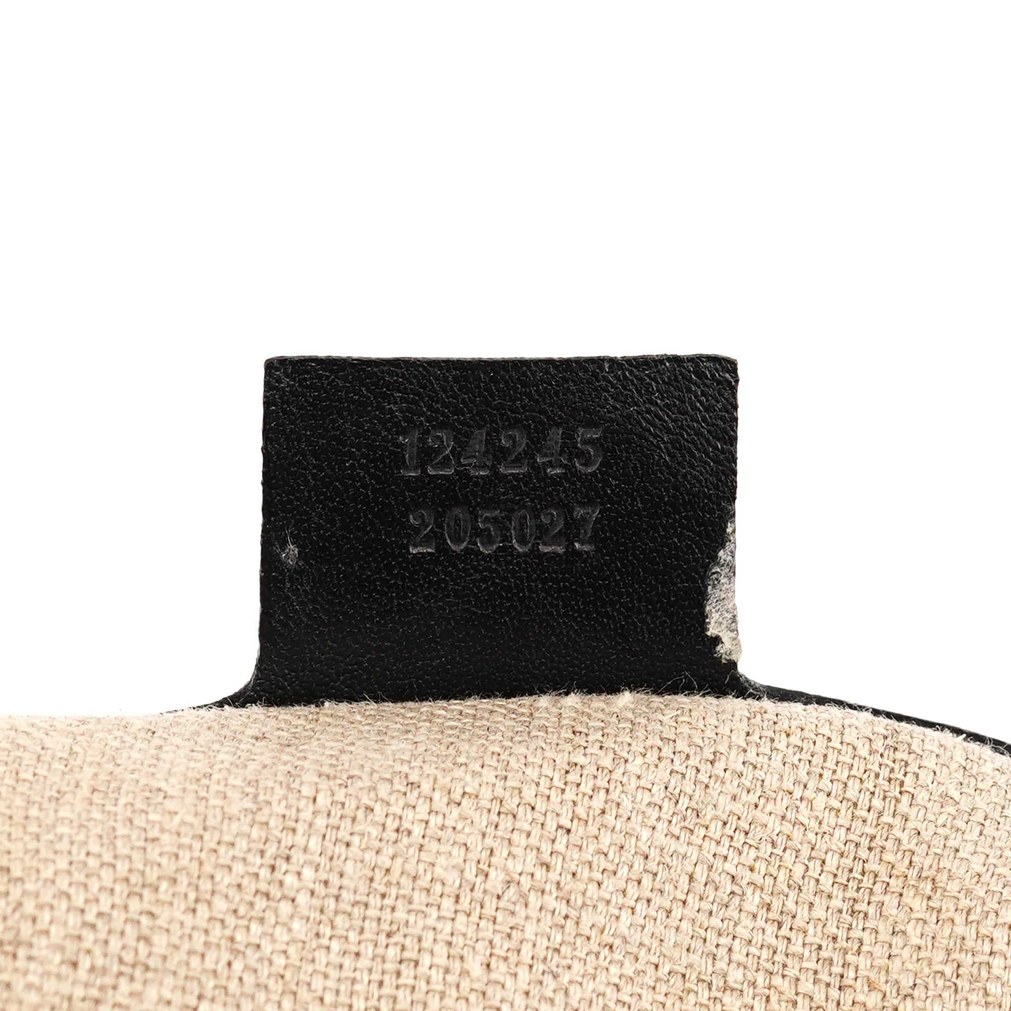 Gucci 124245 GG bowlingtas van zwart kalfsleer