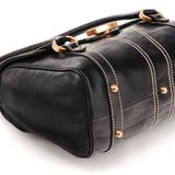 Gucci 124245 GG bowlingtas van zwart kalfsleer