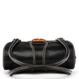 Gucci 124245 GG bowlingtas van zwart kalfsleer