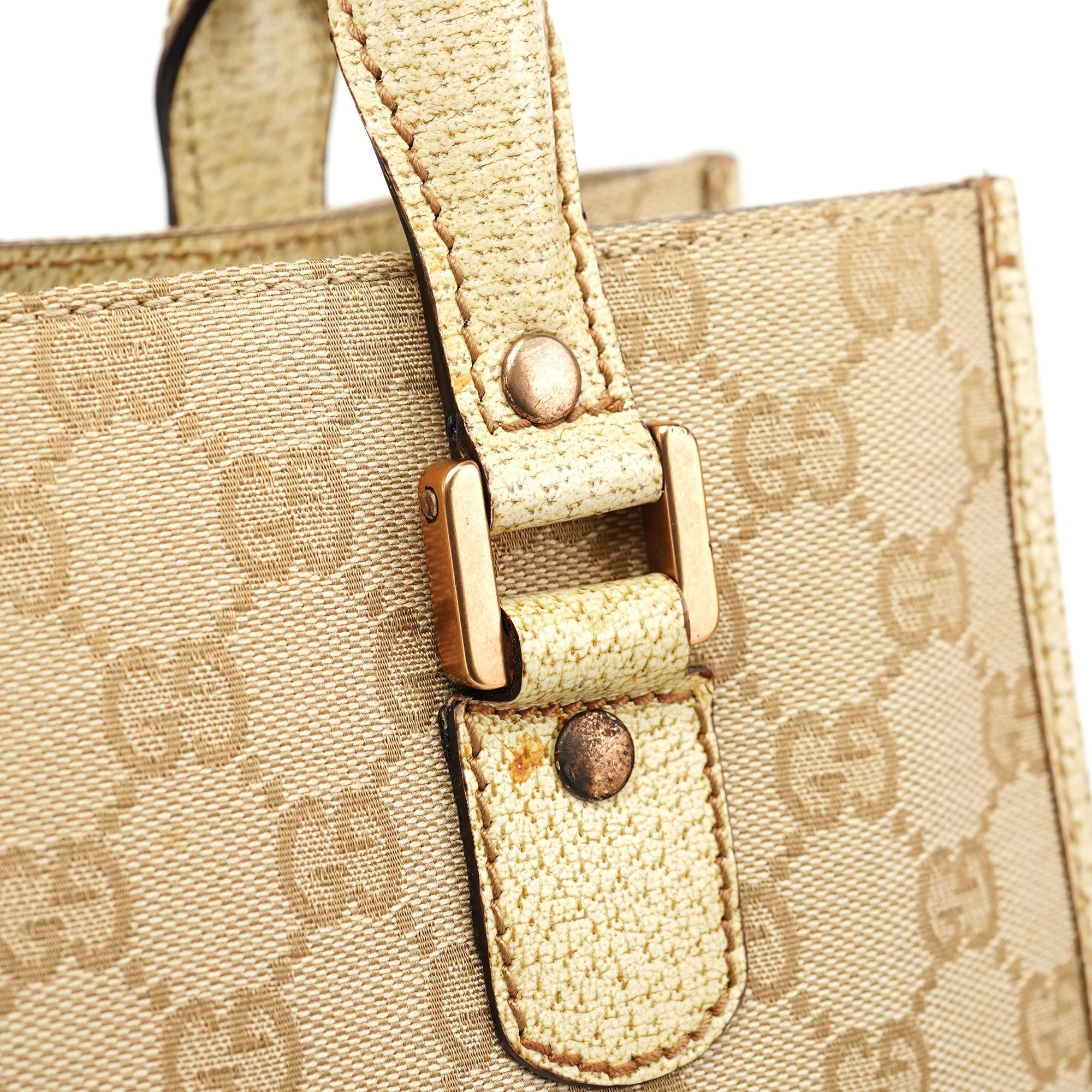 Gucci 124261 Beige GG Tote Bag