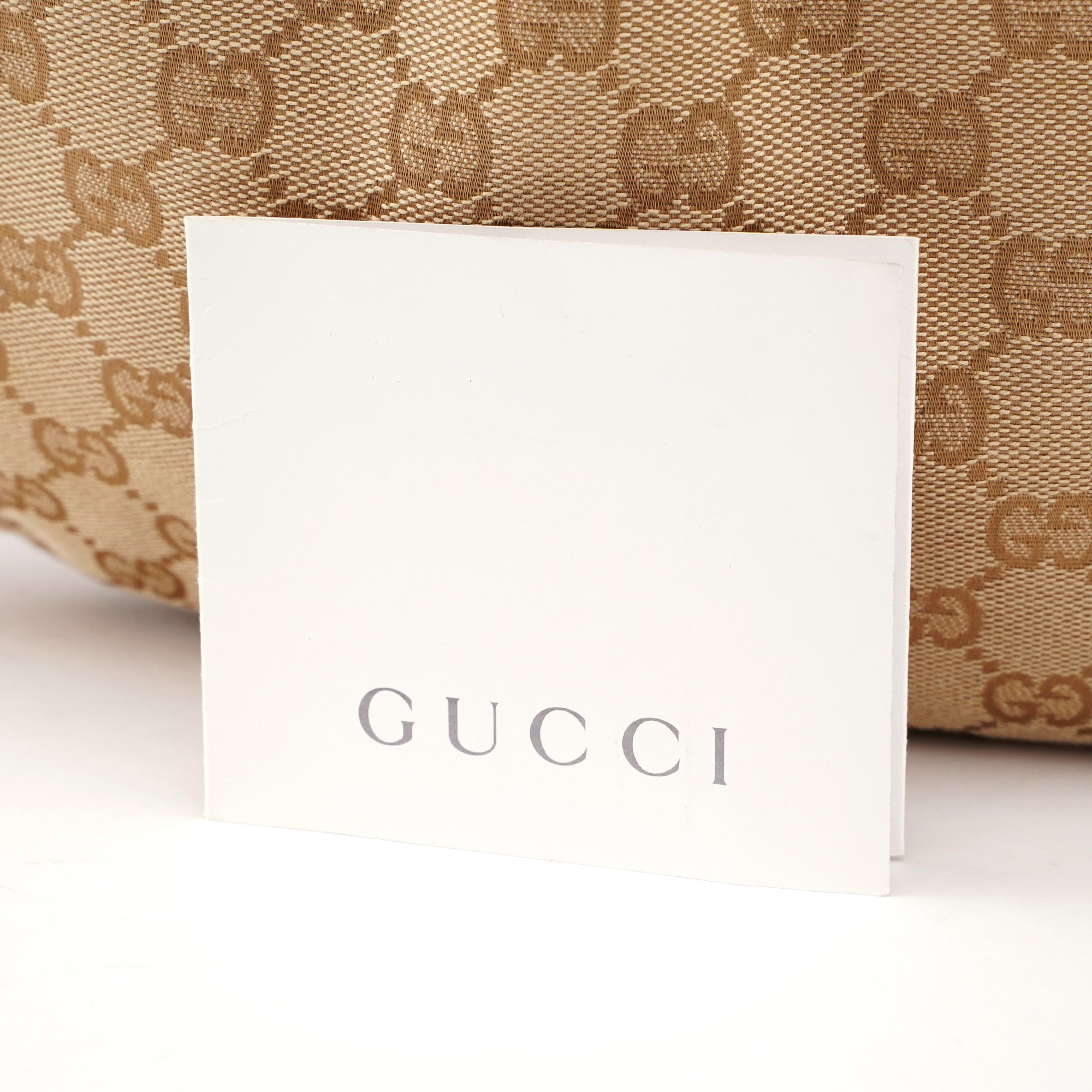 Gucci 124293 Beige GG Bamboo Dual Handle Bag