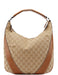 Gucci 124357 Beige GG Hobo Shoulder Bag