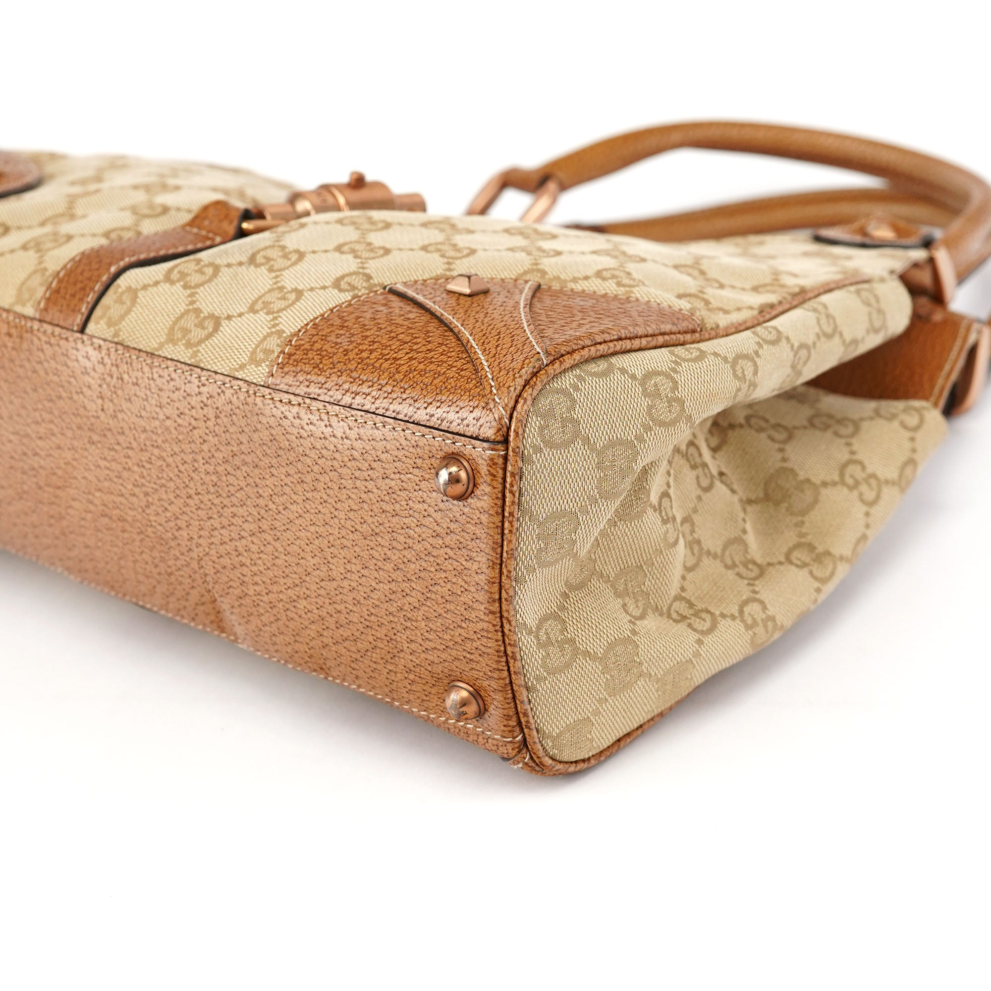 Gucci 124407 Beige GG Jackie Shoulder Bag