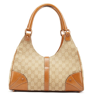 Gucci 124407 Beige GG Jackie Shoulder Bag