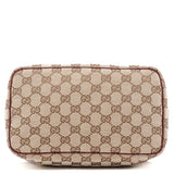 Gucci 124540 Beige Burgundy GG Vanity Bag
