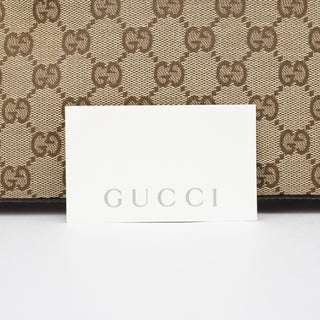 Gucci 131023 Beige Brown GG Tote Bag
