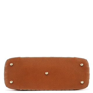 Gucci 131023 Beige Brown GG Tote Bag