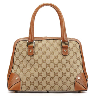 Gucci 131023 Beige Brown GG Tote Bag