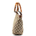 Gucci 140203 Beige GG Bamboo Tote Bag