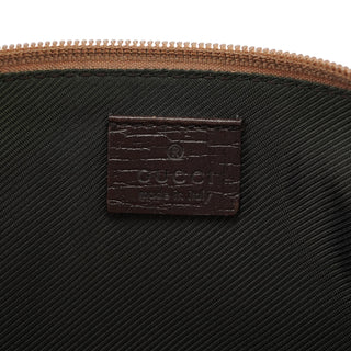 Gucci 141809 Beige Brown GG Boat Pochette