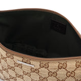 Gucci 141809 Beige Brown GG Boat Pochette