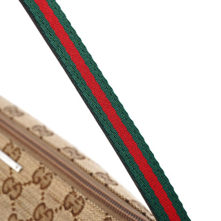 Gucci 141809 Beige Brown GG Boat Pochette