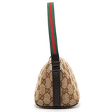 Gucci 141809 Beige Brown GG Boat Pochette