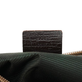 Gucci 141809 Beige Brown GG Boat Pochette