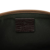 Gucci 141809 Beige Brown GG Boat Pochette