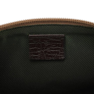 Gucci 141809 Beige Brown GG Boat Pochette