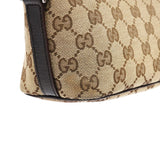 Gucci 141809 Beige Brown GG Boat Pochette