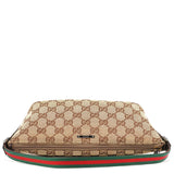 Gucci 141809 Beige Brown GG Boat Pochette