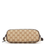 Gucci 141809 Beige Brown GG Boat Pochette