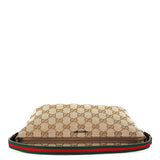 Gucci 141809 Beige Brown GG Boat Pochette