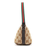 Gucci 141809 Beige Brown GG Boat Pochette